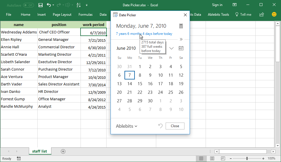 How To Add Date Picker In Excel For Mac